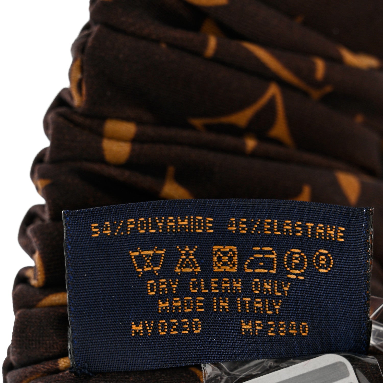 Louis Vuitton Silk Monogram Be Mindful Headband Brown 4 of 4