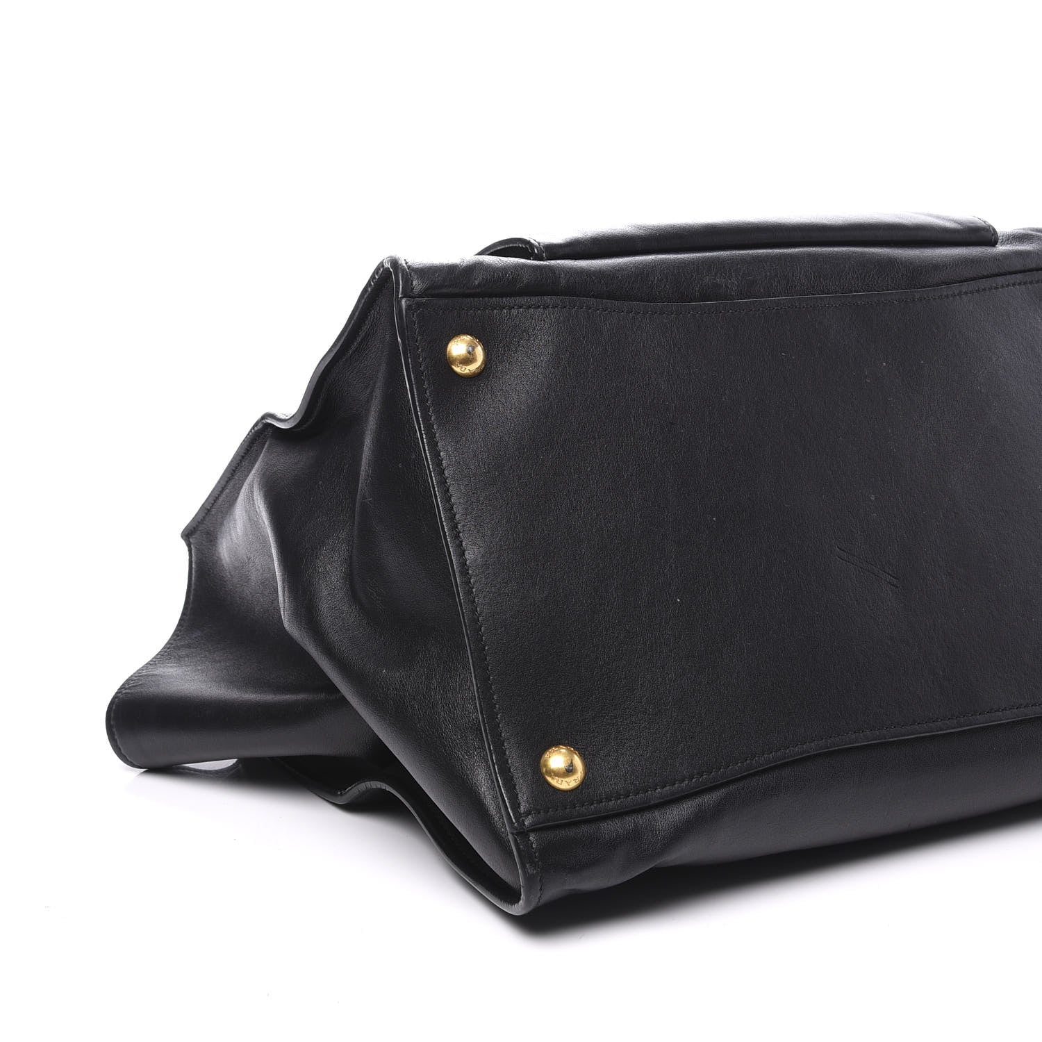 Prada City Calf Front Pocket Tote Black 5 of 9