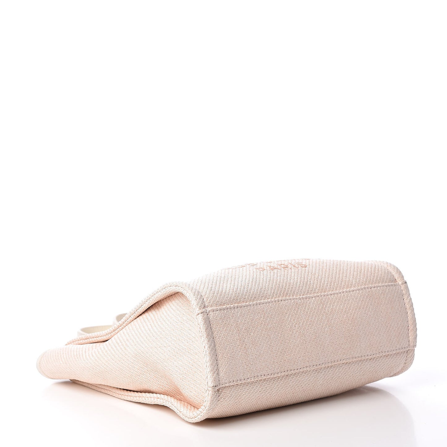 Woven Straw Raffia Mini Deauville Tote Pink