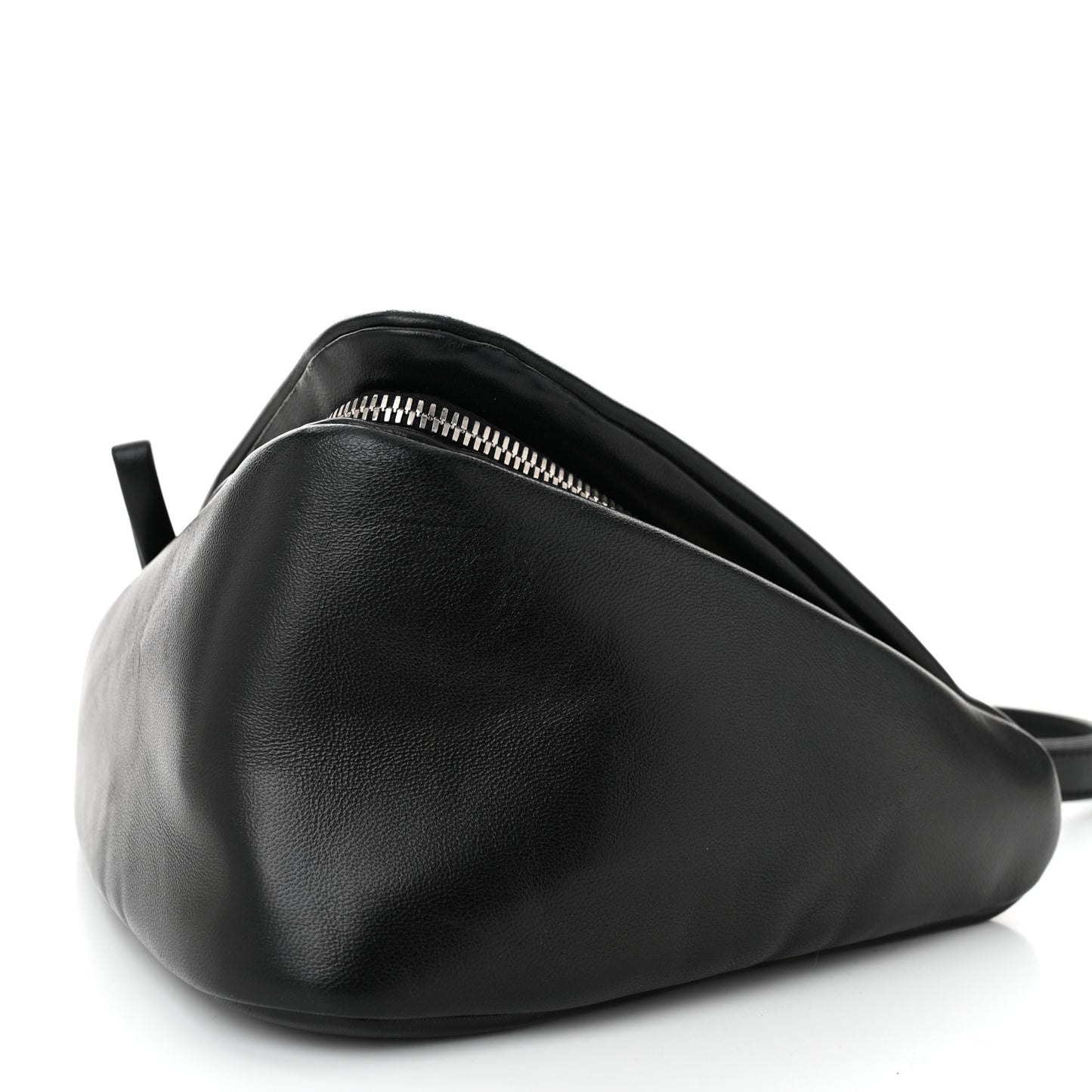 Nappa Padded Signaux Triangle Crossbody Black
