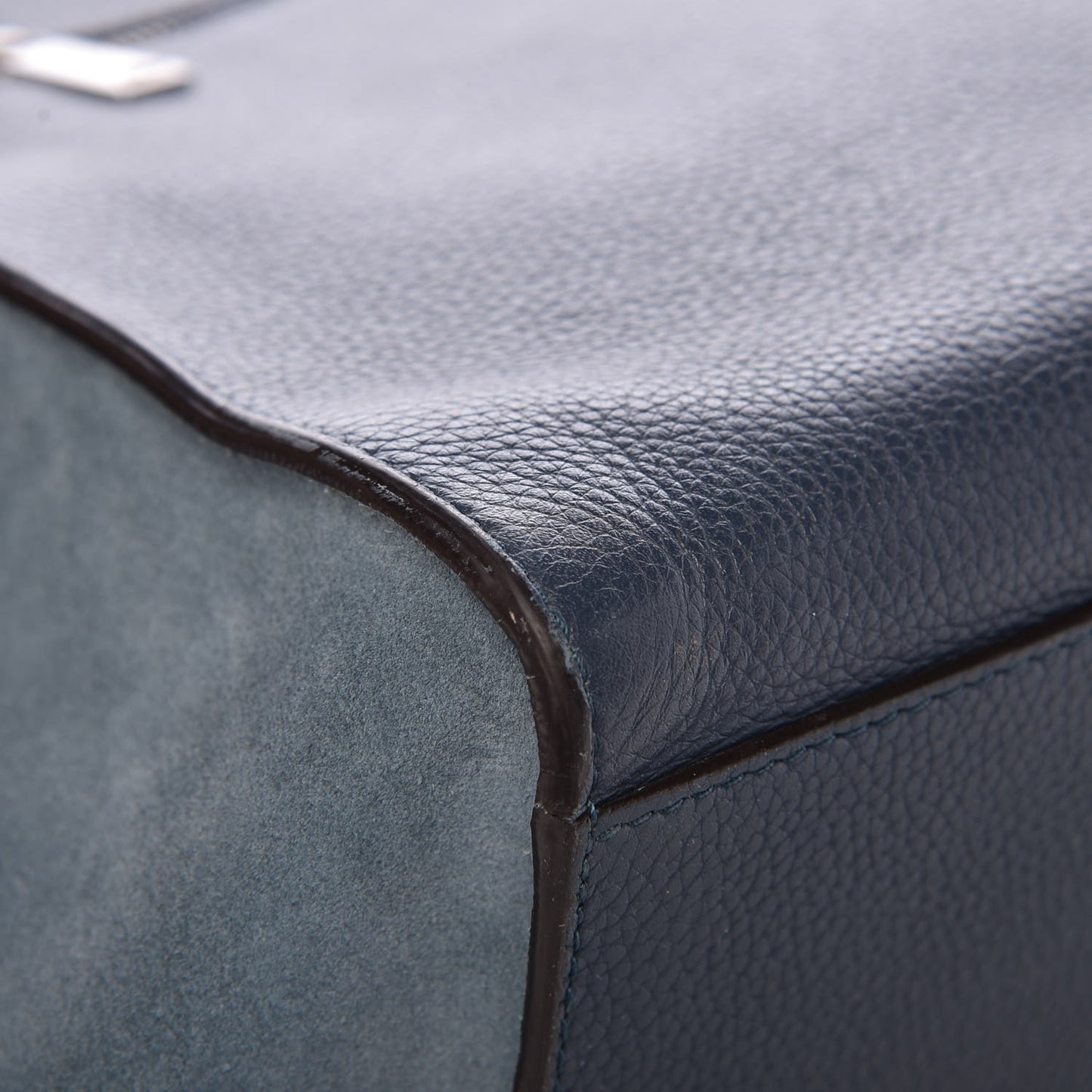 Drummed Calfskin Suede Double Zip Trapeze Orage