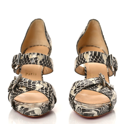 Christian Louboutin Snakeskin Atlanta 85 Sandals 36 2 of 9