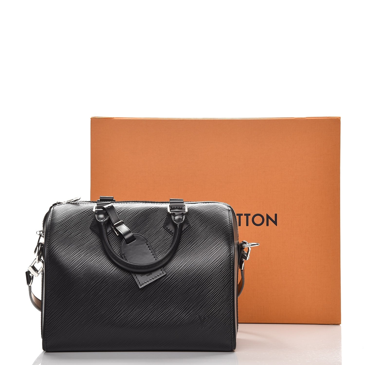 Louis Vuitton Epi Speedy Bandouliere 25 Black 9 of 9