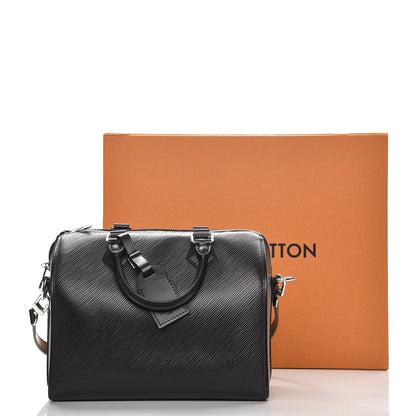 Louis Vuitton Epi Speedy Bandouliere 25 Black 9 of 9