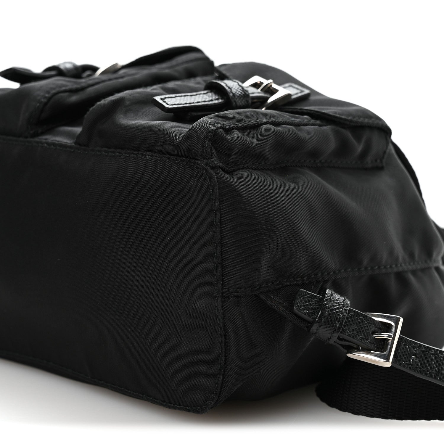 Prada Nylon Vela Mini Crossbody Backpack Black 11 of 11
