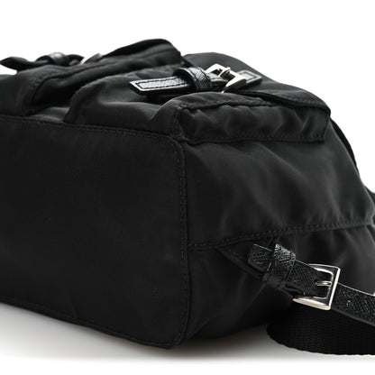 Prada Nylon Vela Mini Crossbody Backpack Black 11 of 11