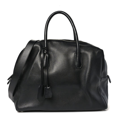 MCM Calfskin Boston Bag Black 1 of 9