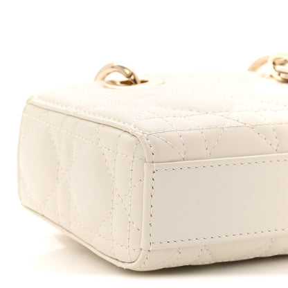 Christian Dior Lambskin Cannage Micro Lady D-Joy Latte 9 of 11