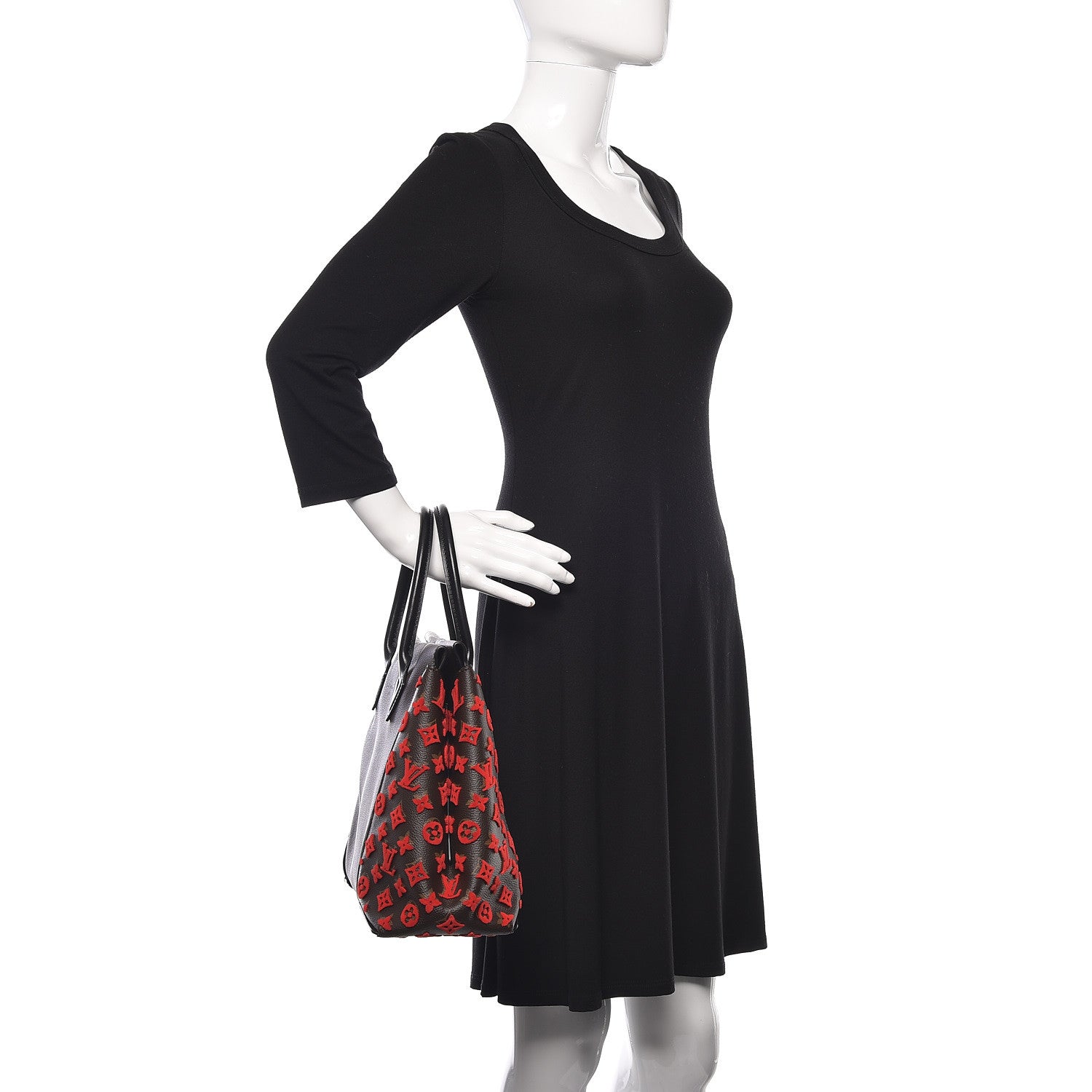 Louis Vuitton Veau Cachemire Tote W PM Chocolate 2 of 13