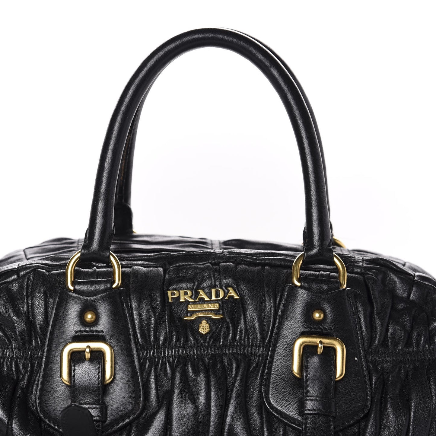 Nappa Gaufre Tote Black