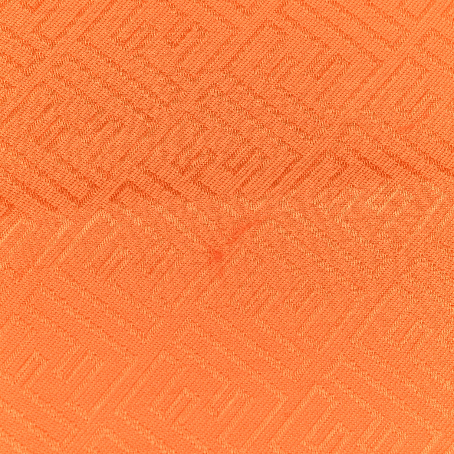 Fendi Wool Silk FF Shawl Orange 6 of 7
