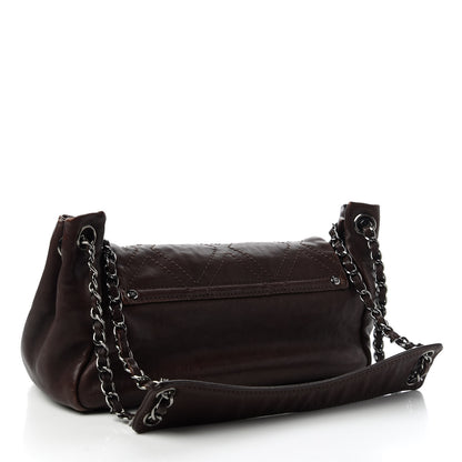 Chanel Calfskin Diamond Stitch Accordion Flap Brown 3 of 10