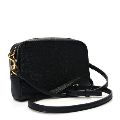 Christian Dior Grained Calfskin Caro Double Pouch Black 2 of 9