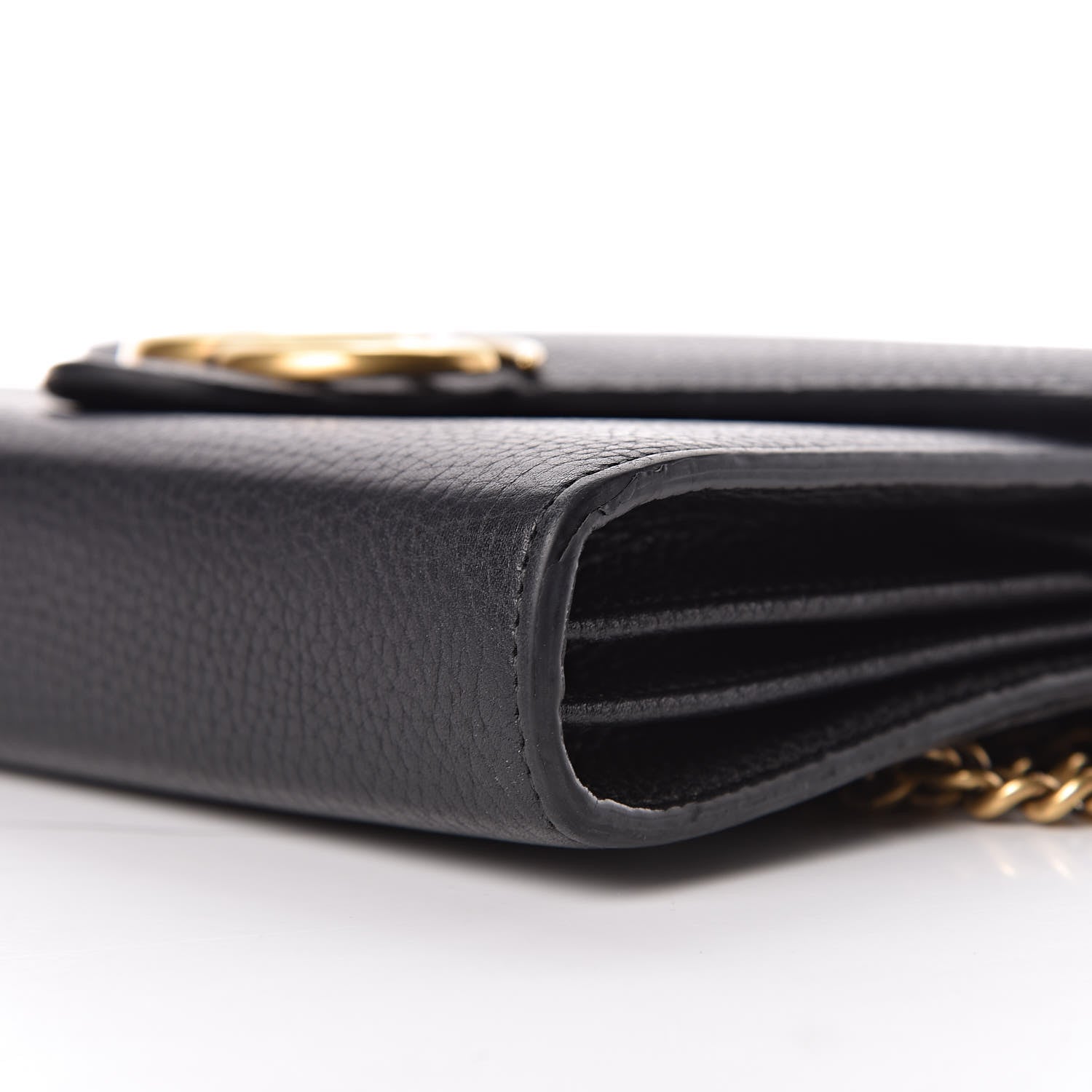 Gucci Calfskin GG Marmont Chain Wallet Black 11 of 11
