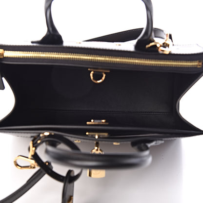 Louis Vuitton Calfskin Monogram Damier Tressage City Steamer PM Black 5 of 9