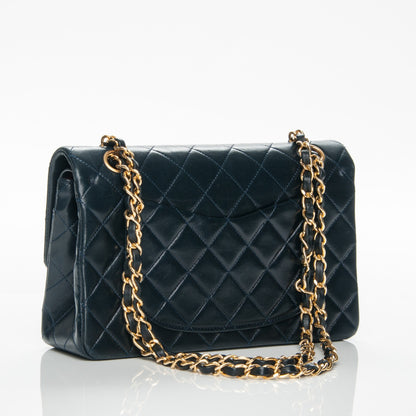 Chanel Lambskin Quilted Small Double Flap Navy 3 of 8