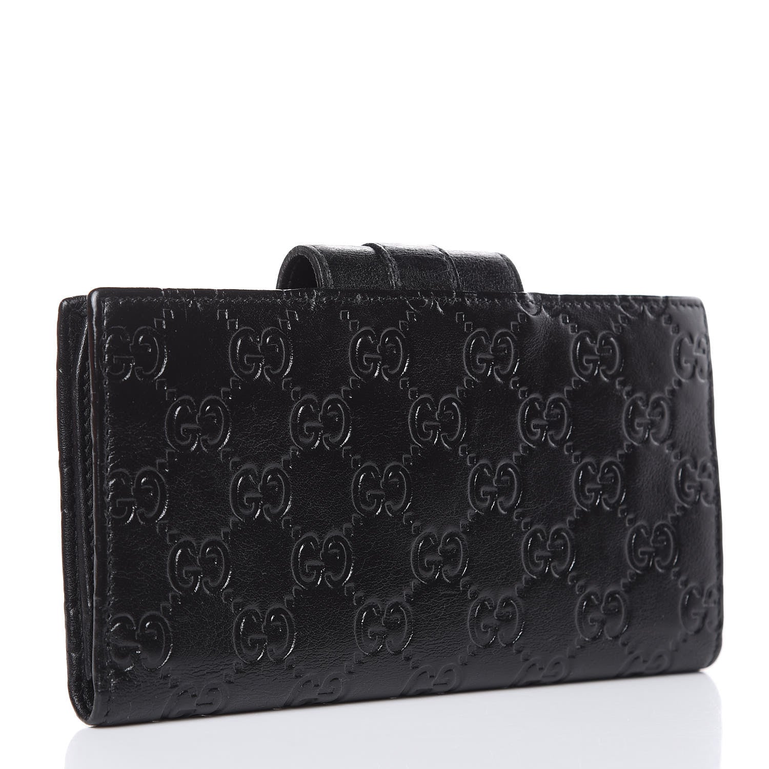 Gucci Guccissima Ladies Web Long Wallet Black 3 of 11