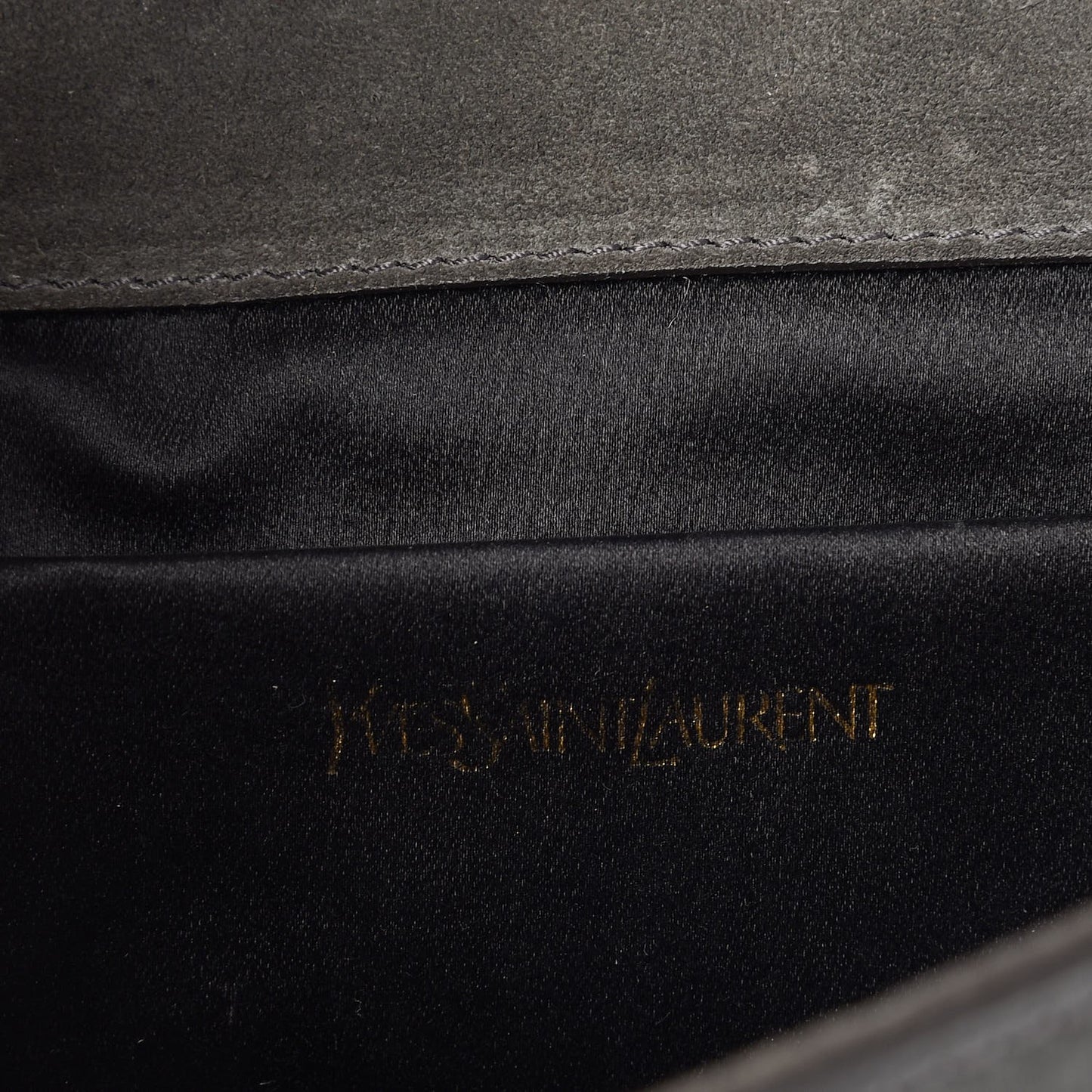 Lizard Calfskin Embossed Classic Y Clutch Black
