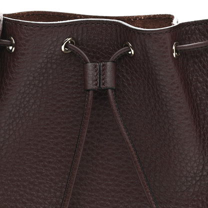 Valentino Garavani Grained Calfskin Rockstud Bucket Bag Rubin 8 of 10