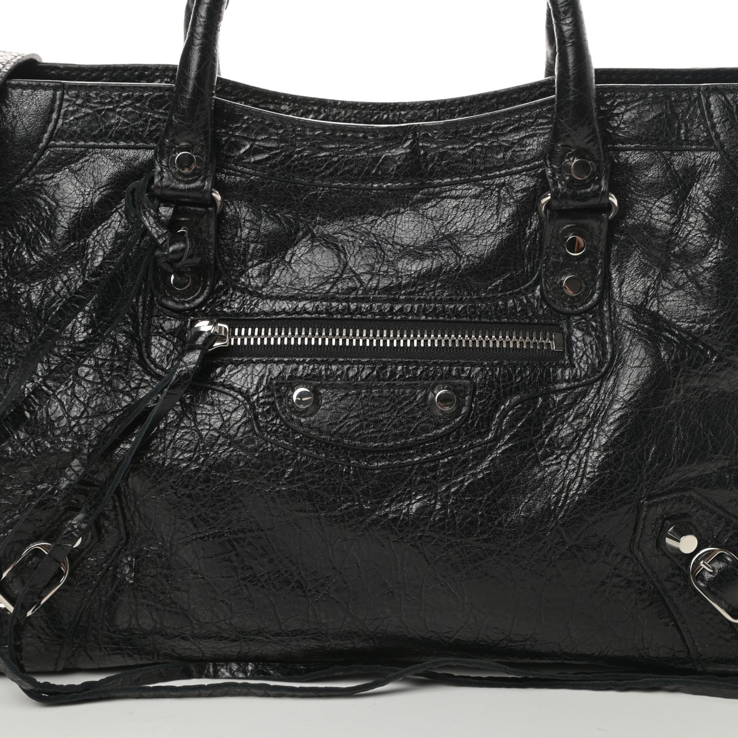 Agneau Classic Silver Hardware S City Black