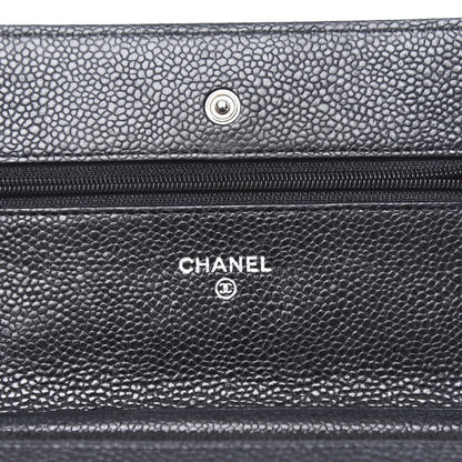 Chanel Caviar Quilted Wallet On Chain WOC Black 5 of 11