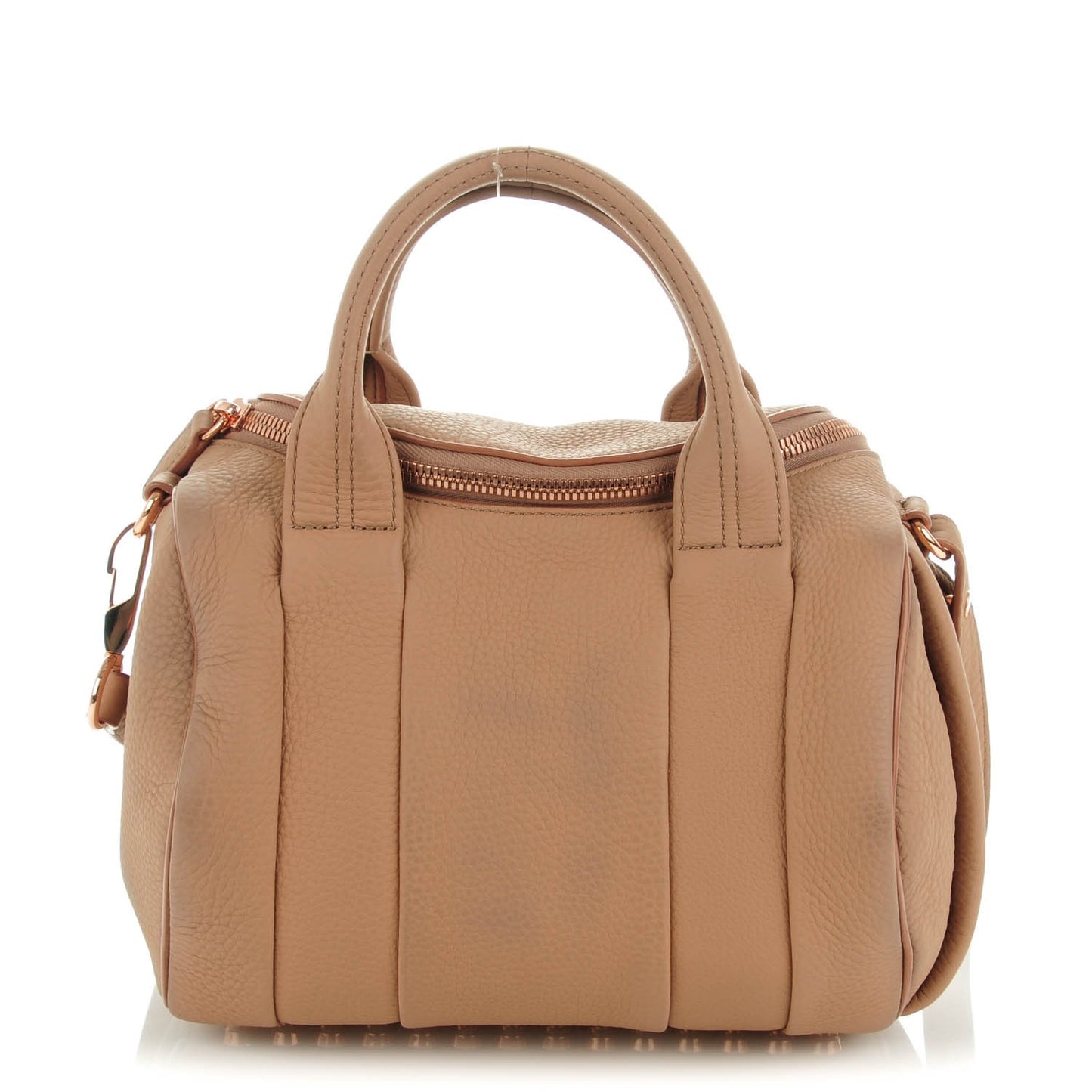 Pebbled Lambskin Rockie Truffle Rose Gold Hardware