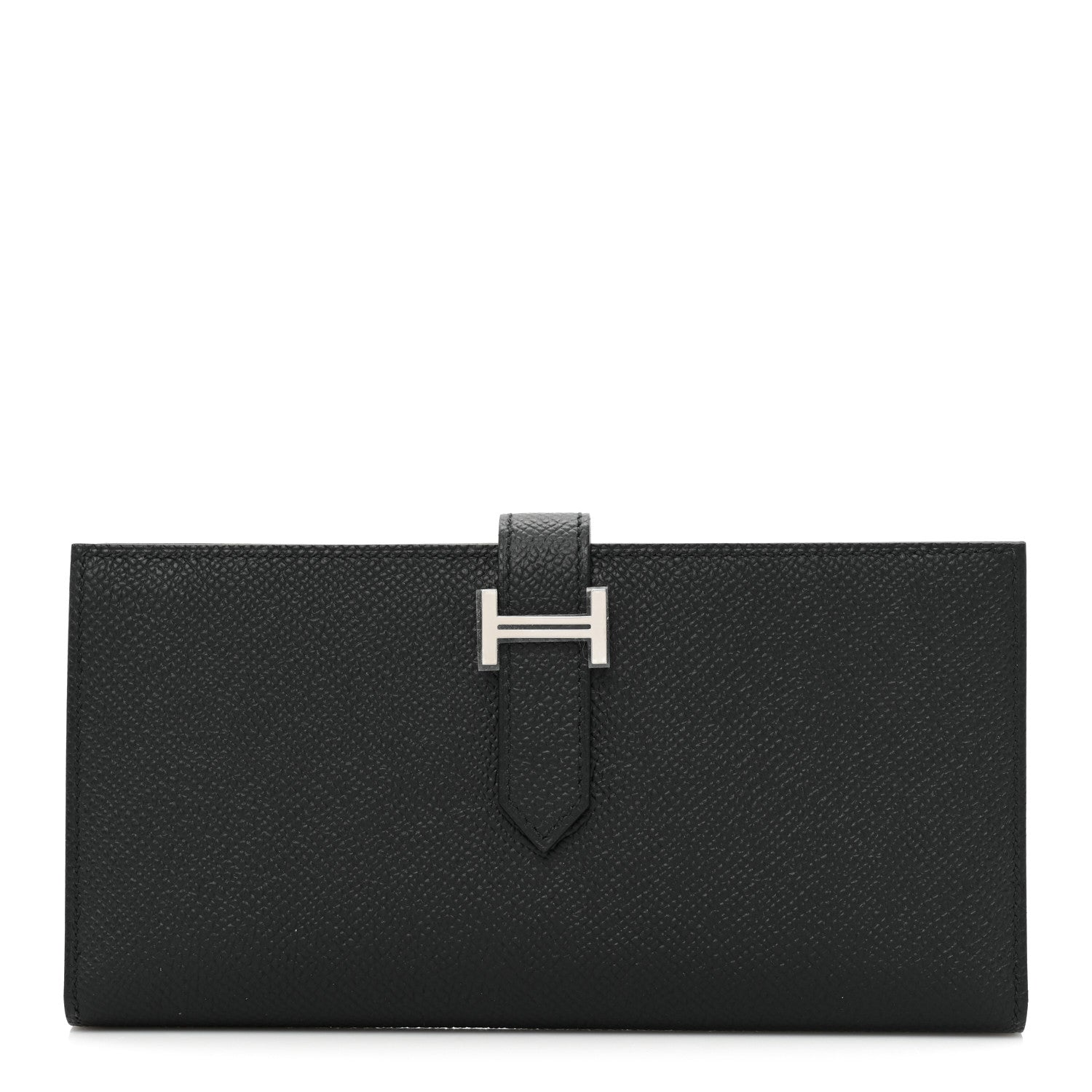 Hermes Epsom Bearn Gusset Wallet Black 1 of 12