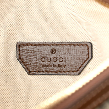 Gucci GG Supreme Monogram Textured Calfskin Retro Interlocking G Belt Bag Beige Ebony Brown Sugar 6 of 11