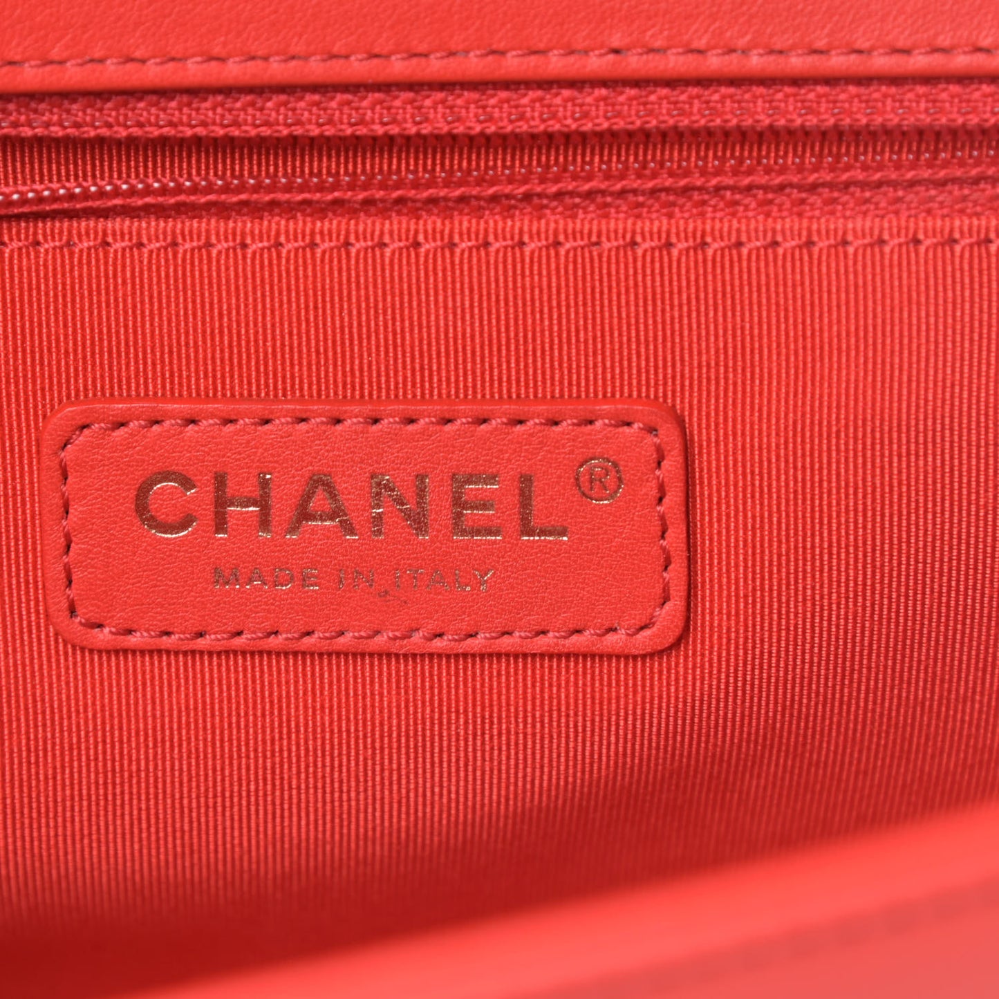 Calfskin Quilted New Medium Boy Flap Red