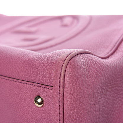 Gucci Pebbled Calfskin Medium Soho Shoulder Bag Fresia Rose 9 of 12