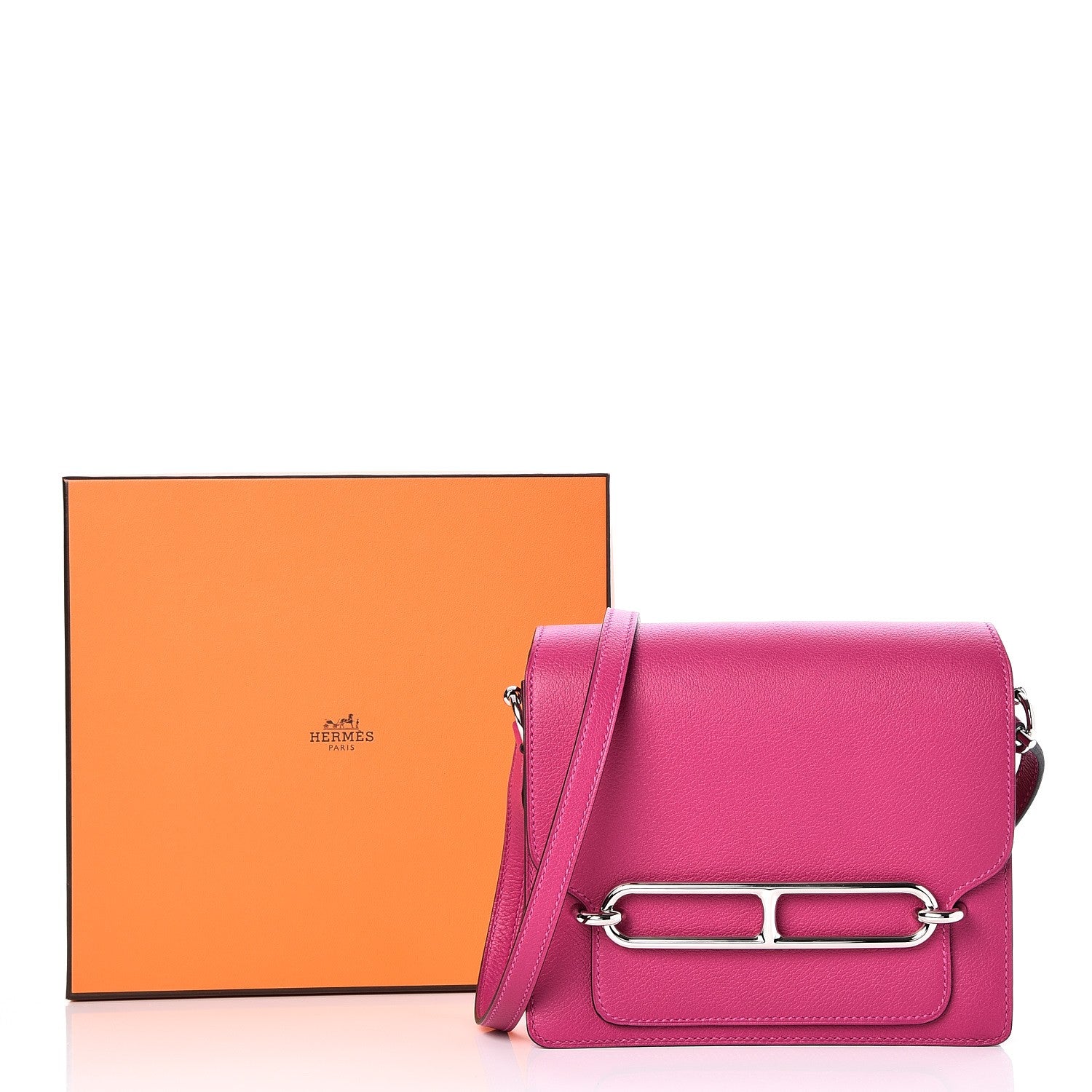Hermes Evercolor Mini Sac Roulis Rose Pourpre 8 of 8