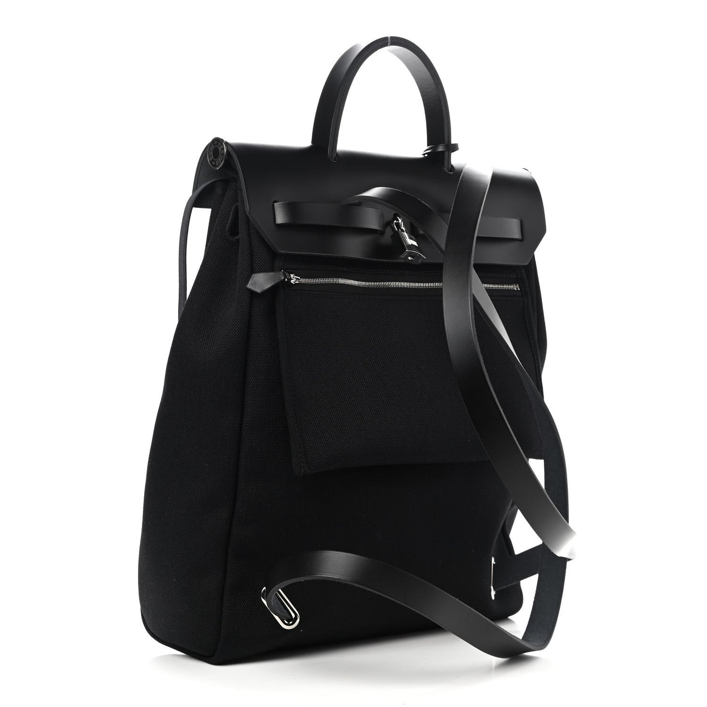 Military Toile Vache Hunter Herbag a Dos Zip Retourne Backpack Black
