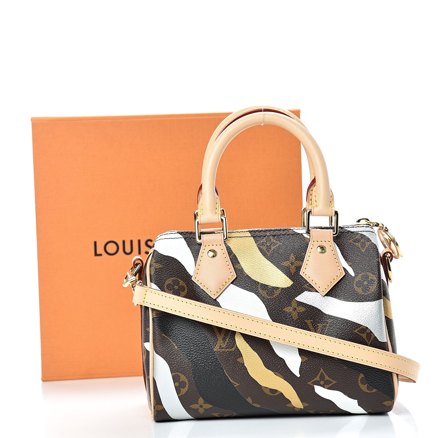 X LOL Monogram Speedy BB Gold Silver