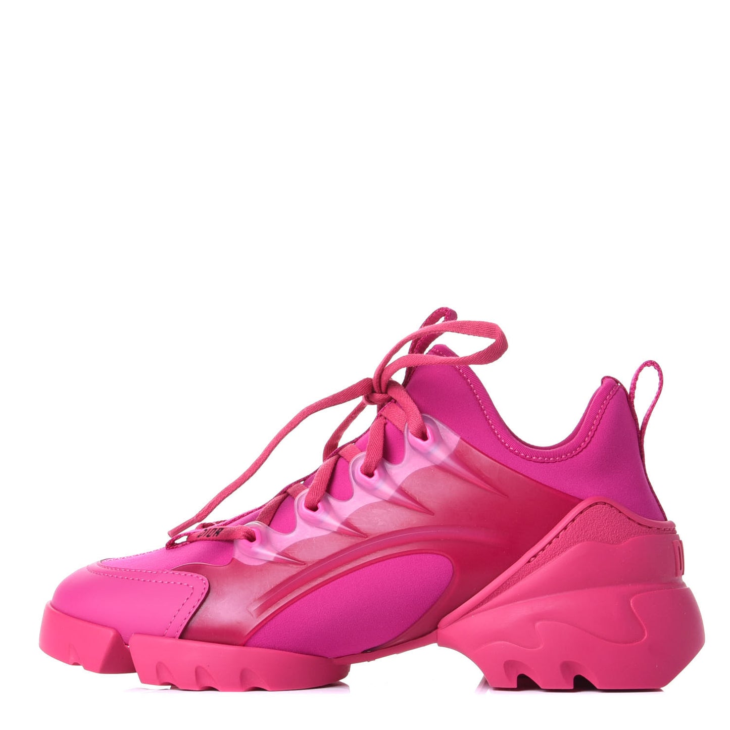 Neoprene Rubber Womens D-Connect Sneakers 37.5 Fuchsia