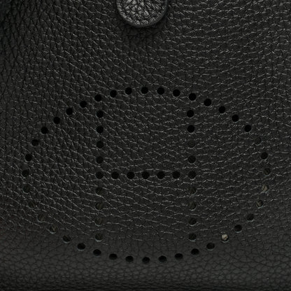 Hermes Taurillon Clemence Evelyne TPM Black 8 of 11