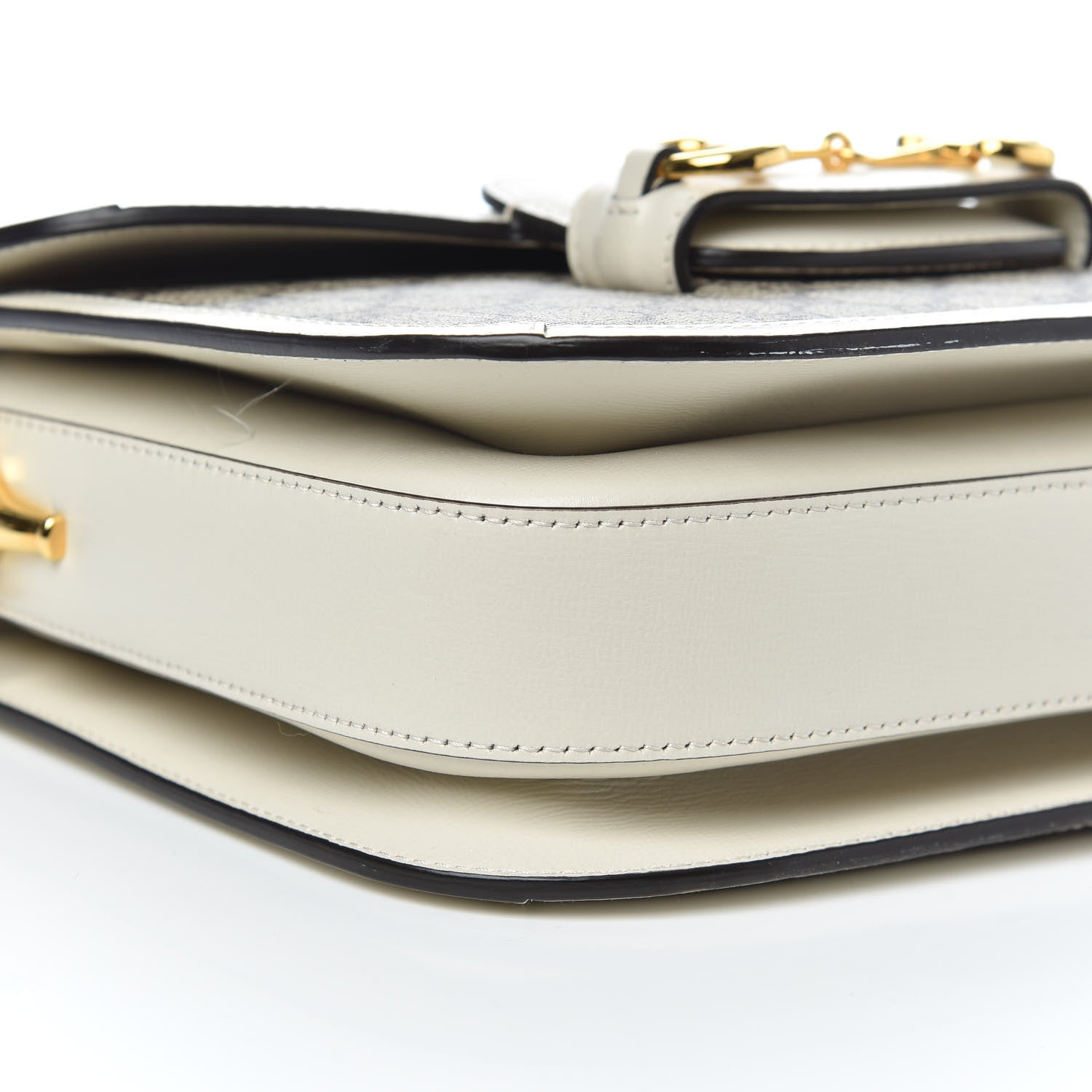 Gucci GG Supreme Monogram Horsebit 1955 Shoulder Bag Beige Mystic White 9 of 11