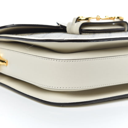 Gucci GG Supreme Monogram Horsebit 1955 Shoulder Bag Beige Mystic White 9 of 11