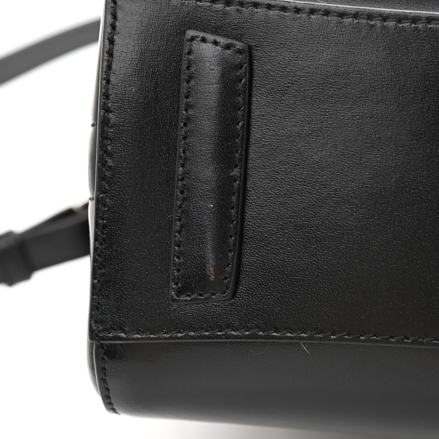 Shiny Lord Calfskin Mini Antigona Black