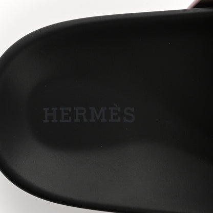 Hermes Calfskin Womens Chypre Sandals 36 Rose Porcelaine 7 of 14