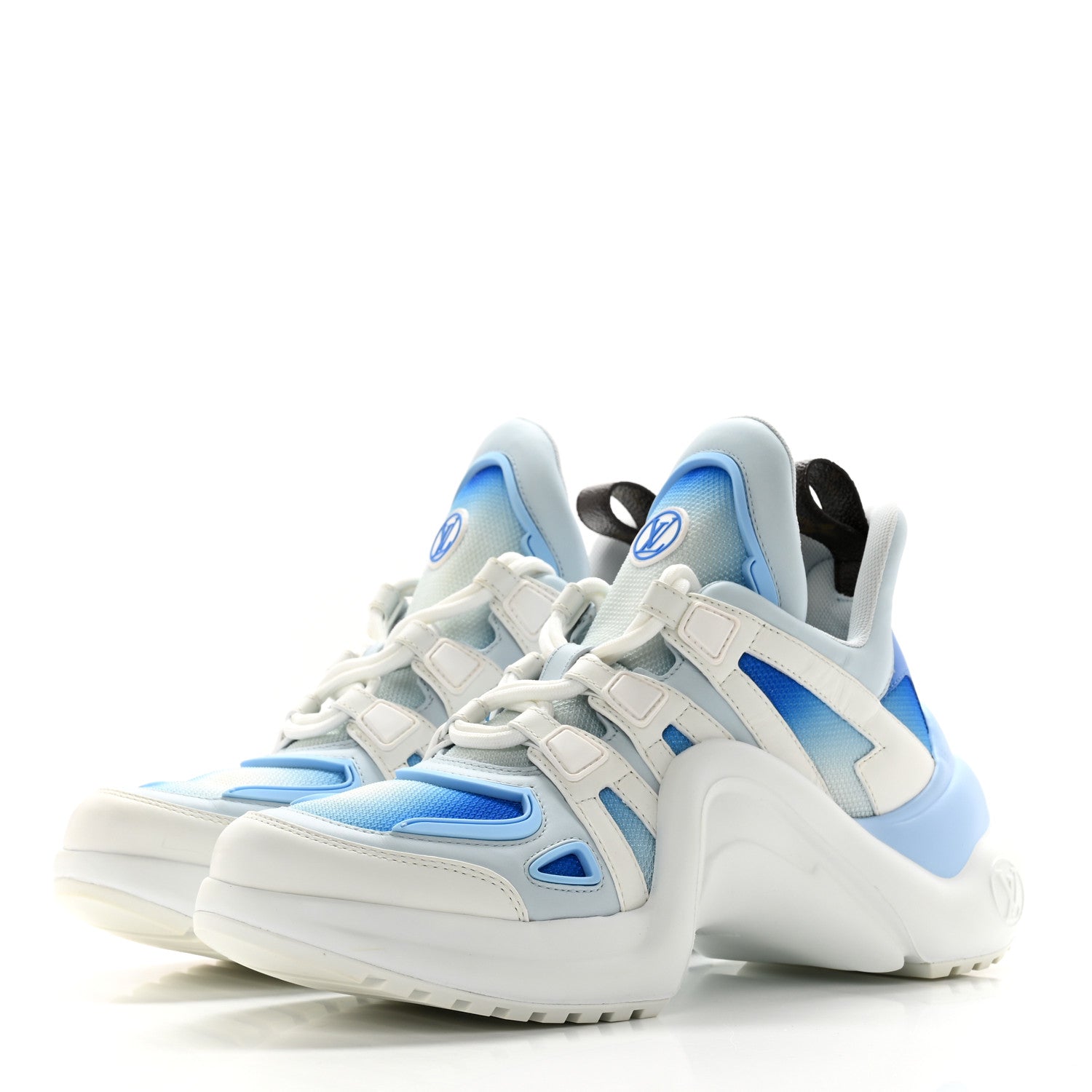Louis Vuitton Calfskin LV Archlight Gradient Sneakers 39 Light Blue 3 of 8