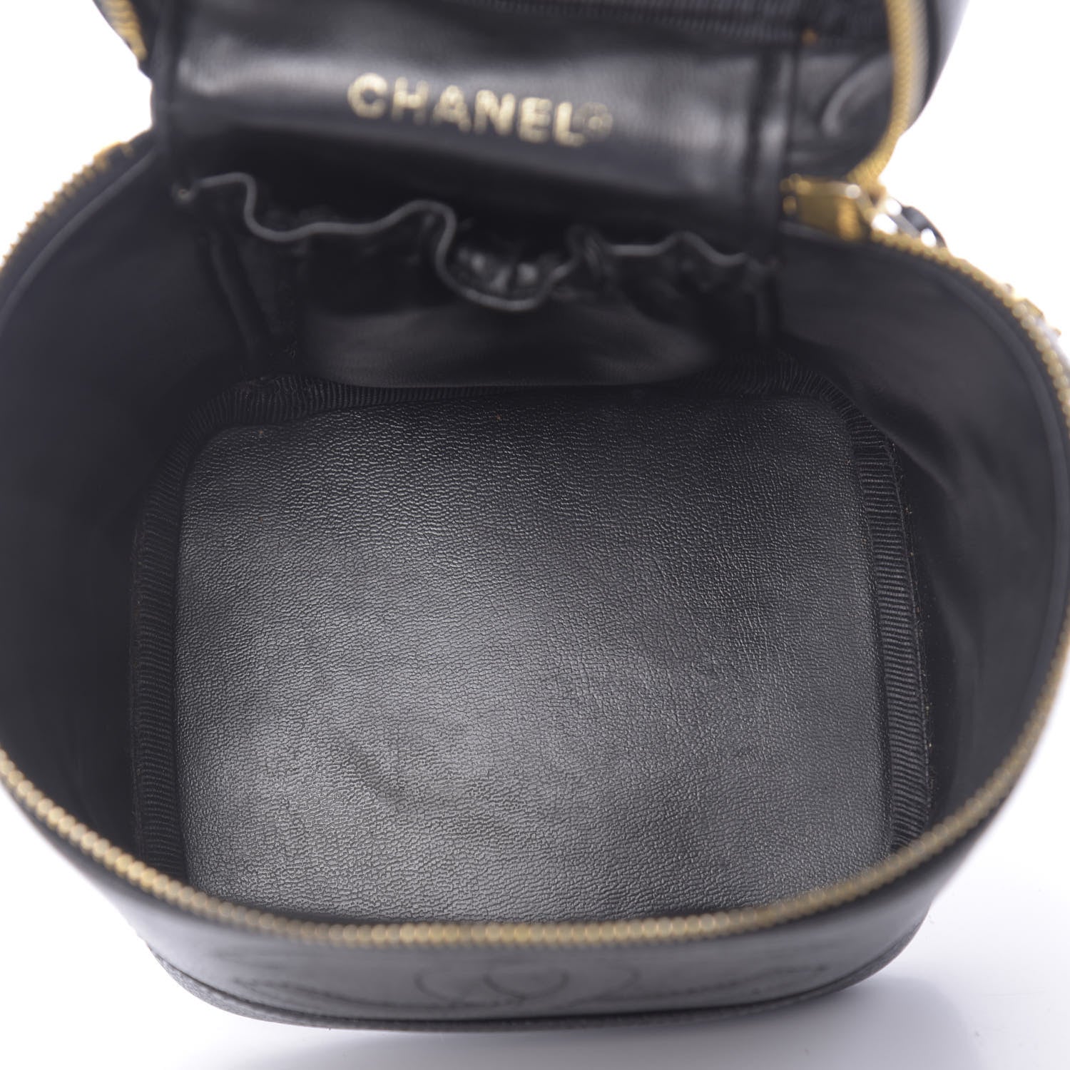 Chanel Caviar Cosmetic Vanity Bag Black 4 of 11