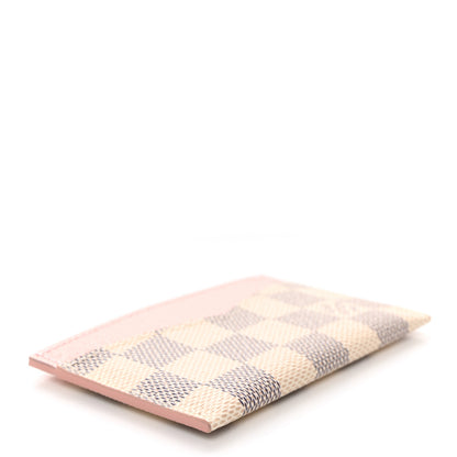 Louis Vuitton Damier Azur Daily Card Holder Rose Ballerine 4 of 8