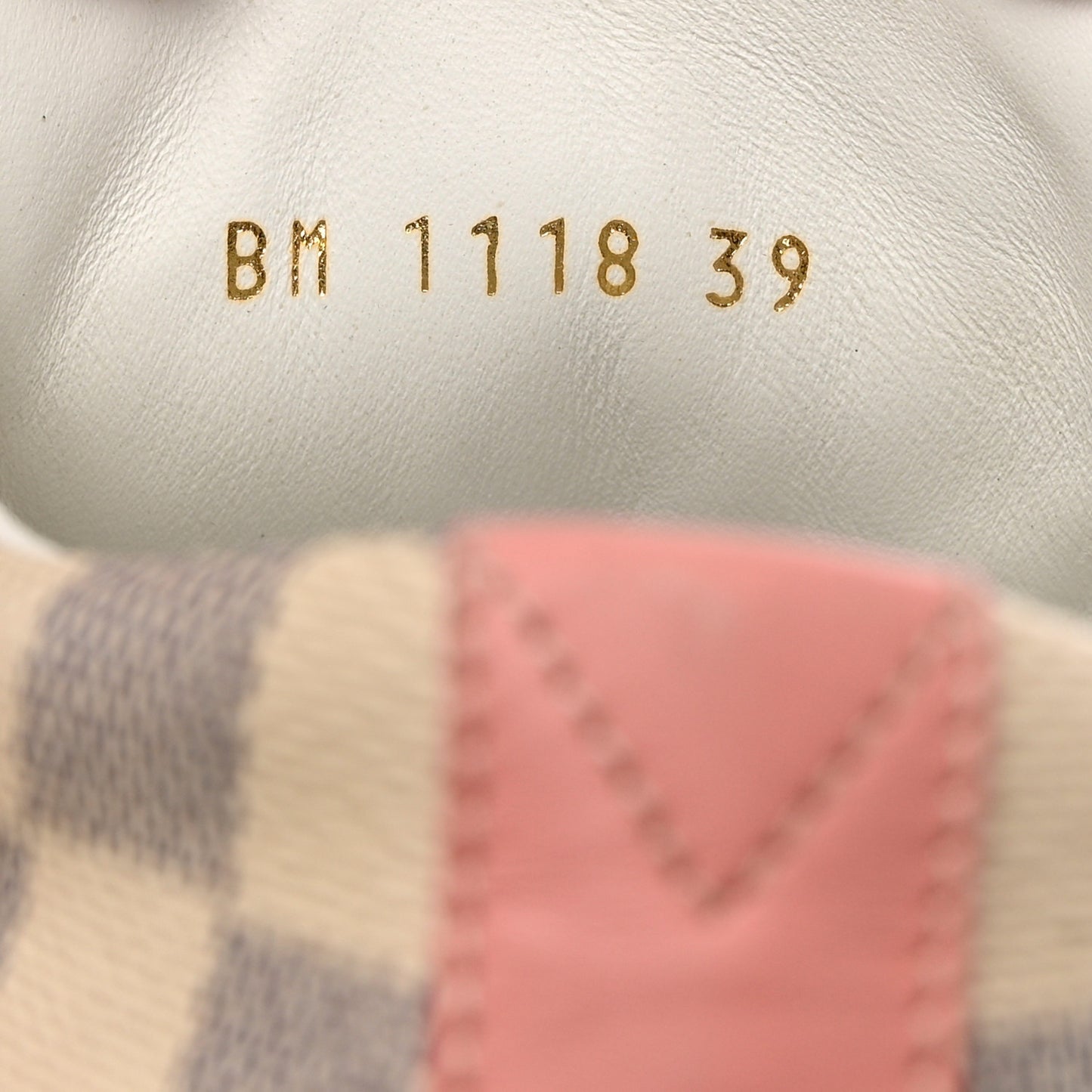 Damier Azur Stellar Sneakers 39 Rose Ballerine