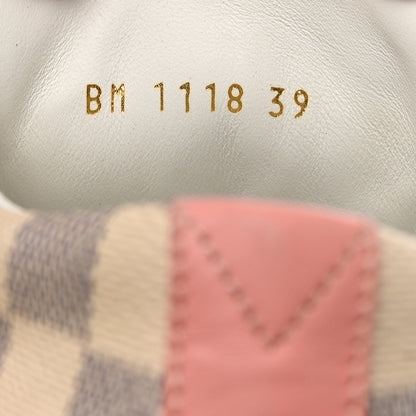 Louis Vuitton Damier Azur Stellar Sneakers 39 Rose Ballerine 6 of 9