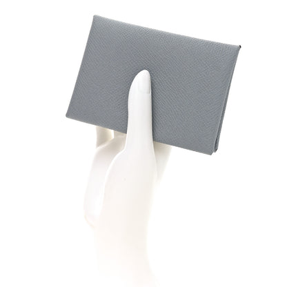 Hermes Epsom Calvi Duo Card Case Gris Pantin 2 of 7