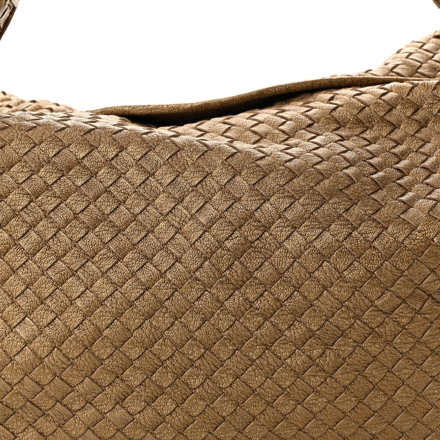 Chevre Intrecciato Sloane Hobo Ottone
