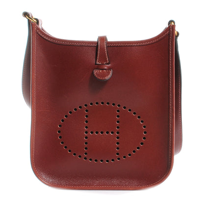 Hermes Veau Box Evelyne TPM Rouge H 1 of 8