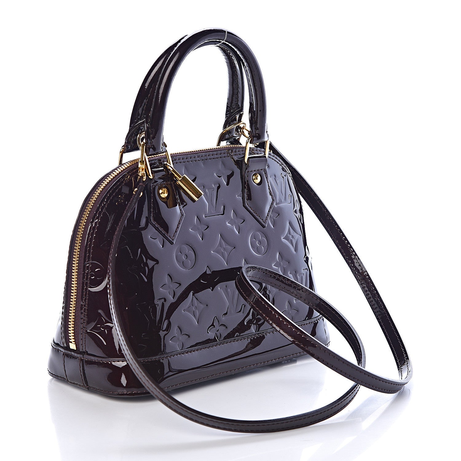 Louis Vuitton Vernis Alma BB Amarante 3 of 16