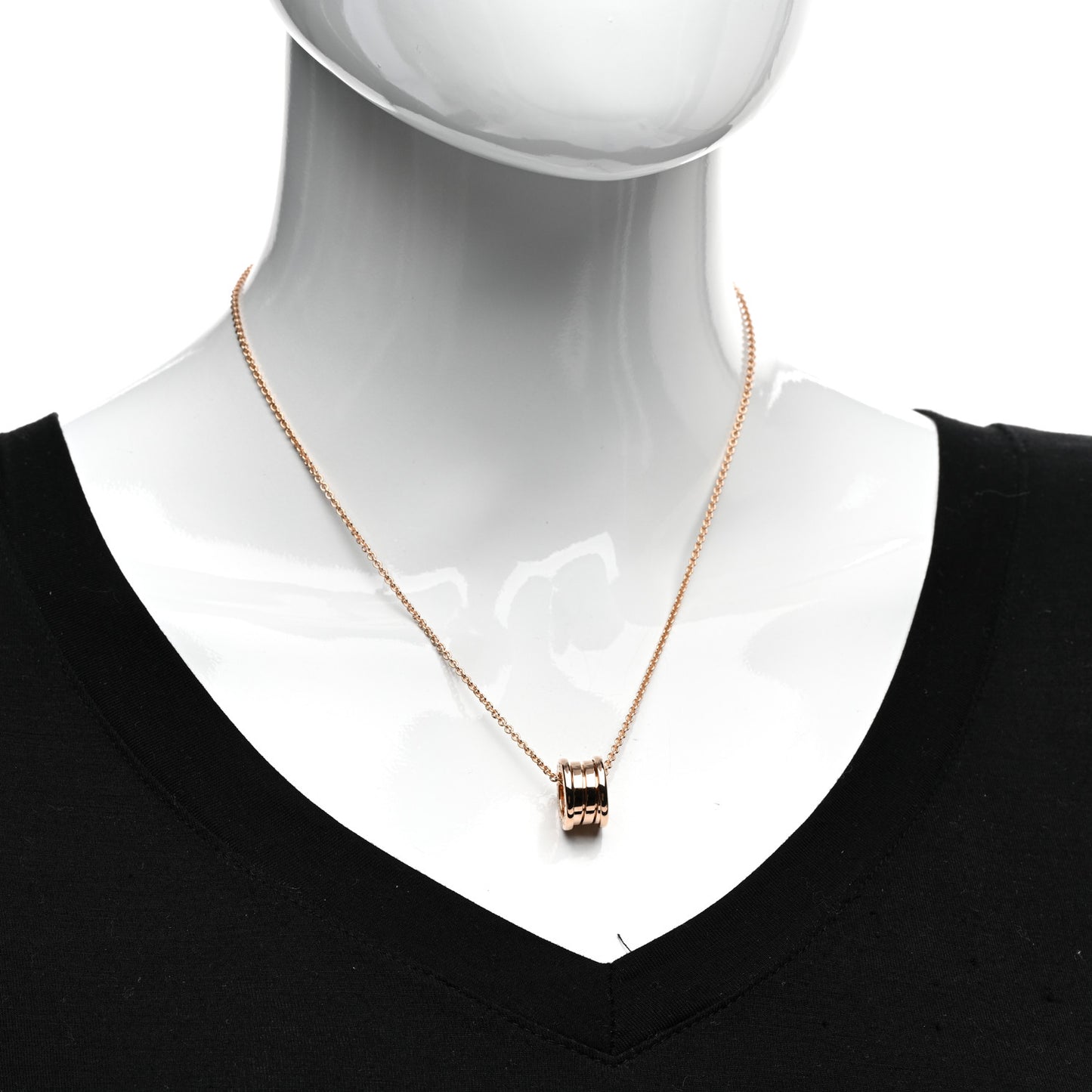 18K Rose Gold B.Zero1 Pendant Necklace