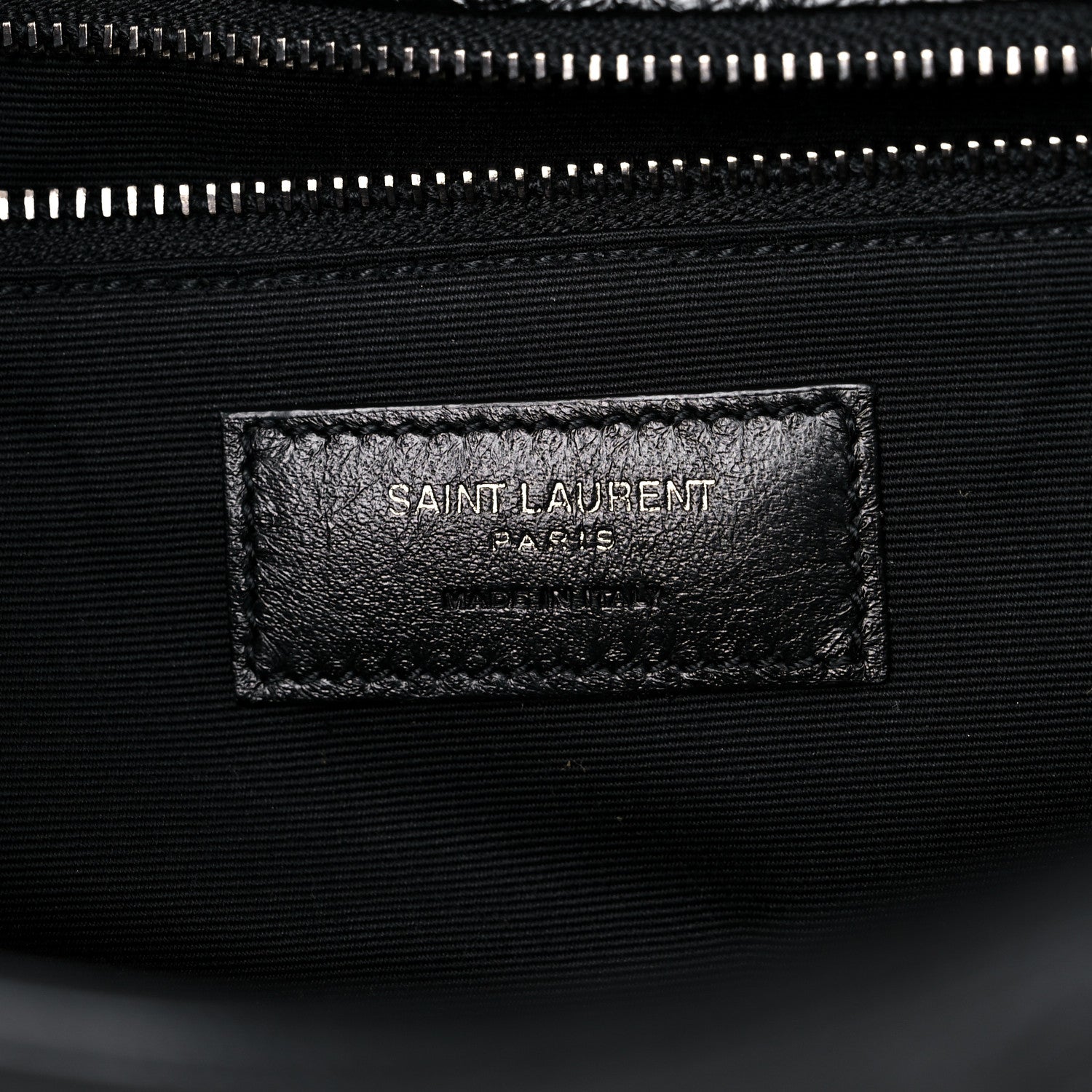Saint Laurent Crinkled Calfskin Matelasse Monogram Medium Niki Chain Satchel Black 6 of 13